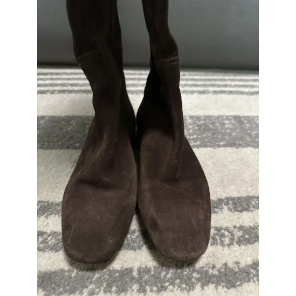 Joan & David thigh high suede boots‎ brown Women's Size 8 New